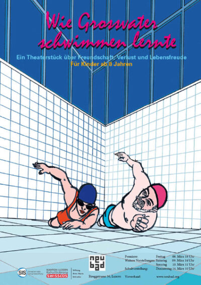 Plakat Schwimmen klein
